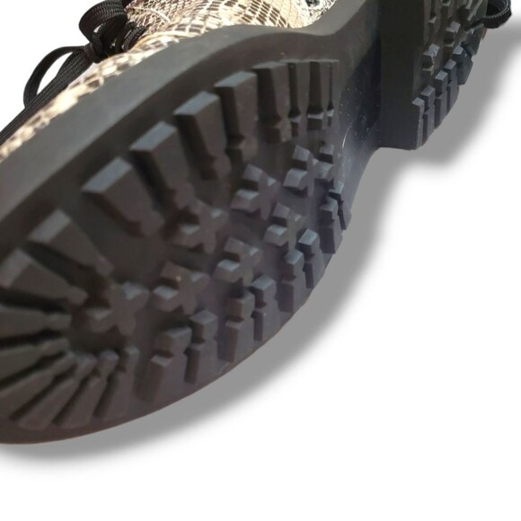 Linea Paolo Trinity Combat Boot in Cream Snake Sz 11 - Picture 9 of 14